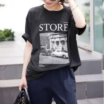 SLOBE IENA LIFE 루즈 포토 티셔츠 이번 시즌 완판템
