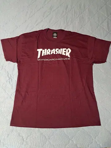 THRASHER 버건디 티셔츠 XL