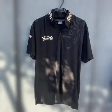 Norton 블랙 피케 셔츠 2XL 사이즈