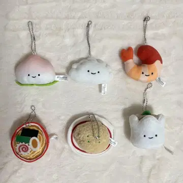 퀄리아 중화요리 봉제인형 전6종 세트