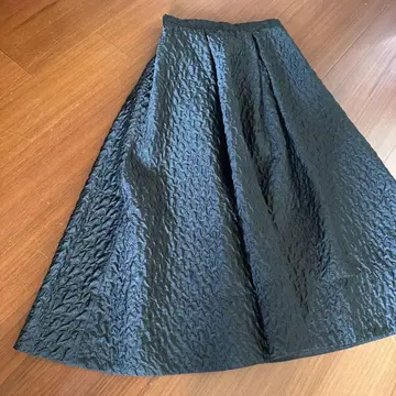블랙 플레어 스커트 36