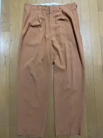 50년대 레이온 가바 소재 슬랙스 바지 베이지색