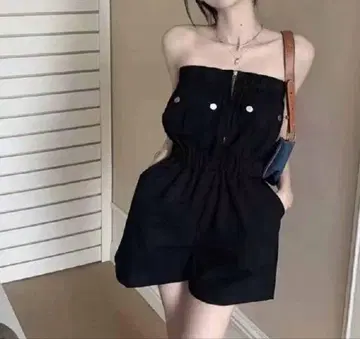 SPIGA 밀리터리 베어 올인원 프리 사이즈 블랙
