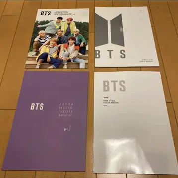 BTS JAPAN OFFICIAL FANCLUB 뉴스레터 4권 세트