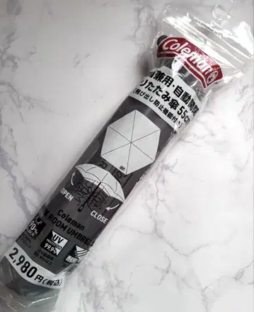 로손 한정판 콜맨 우천 겸용 자동 개폐 접이식 우산