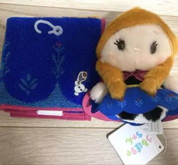 아나 봉제 인형 울어퐁차짱 미니 타월 손수건 2점 아나와 눈의 여왕
