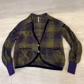 미나 페르호넨 mima perhonen 귀여운 체크 무늬 자켓