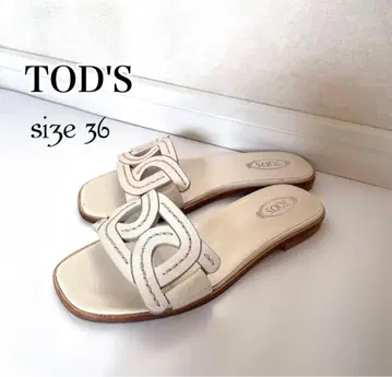 TOD'S 플랫 샌들 36
