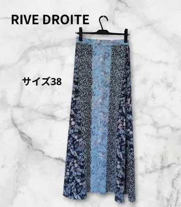 RIVE DROITE 플라워 프린트 롱 스커트 사이즈 38
