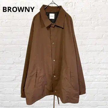 9766 BROWNY 브라우니 점퍼 블루종 아우터 브라운 L 얇은 소재