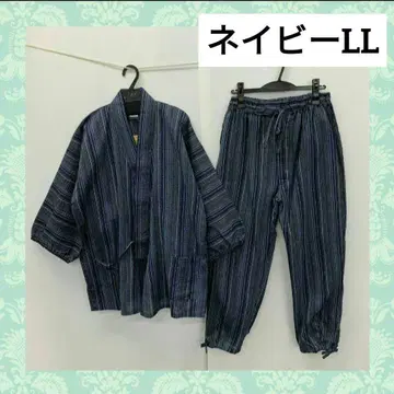 남성용/스트라이프 패턴/작복/네이비/LL
