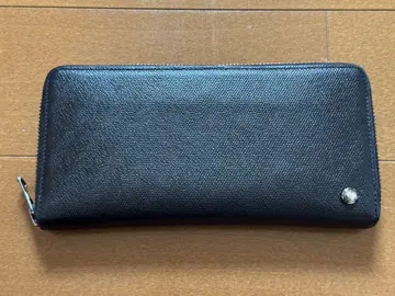 SOMES SADDLE 소메스 안장 라운드 장지갑 블랙 옥사 가죽