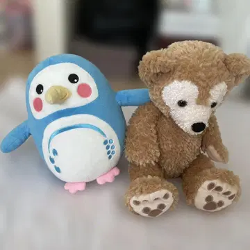 펭귄과 곰 봉제 인형 세트