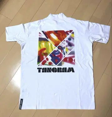 TANGRAM 백 프린트 모크넥 티셔츠 XL 미사용