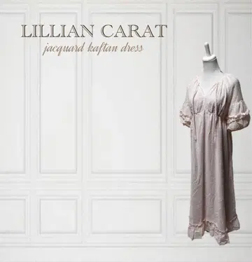 LILLIAN CARAT 자카드 카프탄 원피스