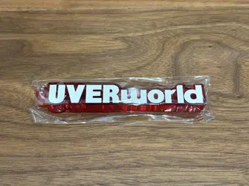 UVERworld 아크릴 블록 키링 클리어 레드 빨간색