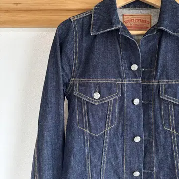 MOUSTY VINTAGE 다크 블루 데님 자켓