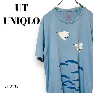 J-225 유니클로 재패니즈 모던 프린트 티셔츠 일본화풍 디자인 유니섹스