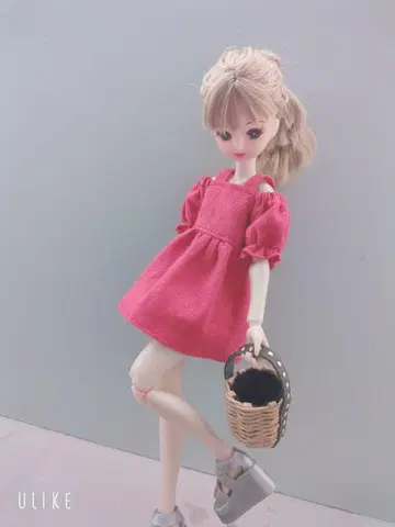 22cm 인형 핸드메이드 원피스 단품