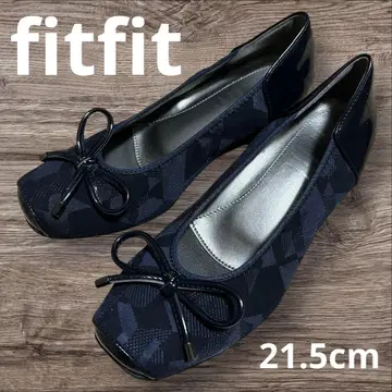새상품급 fitfit 핏핏 네이비 펌프스 21.5cm 리본