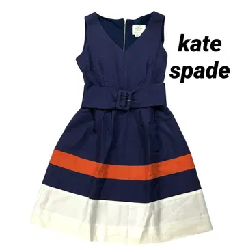 케이트 스페이드 kate spade 슬리브리스 스트라이프 원피스 드레스