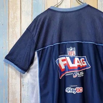717 NFL 게임 셔츠 리버시블 테네시 타이탄스 팀 로고 프린트