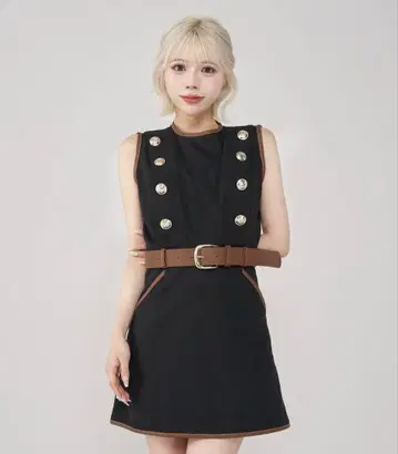 Darich 캔버스 미니 원피스 BLK FL 새상품, 미사용 완판템