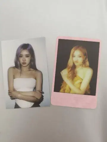 BLACKPINK 로제 트레이딩 카드 2장 세트