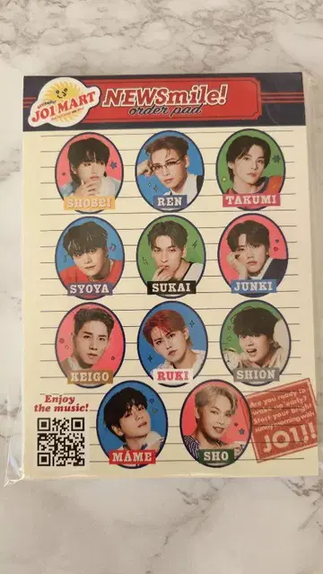 JO1 NEW SMILE JO1MART order pad