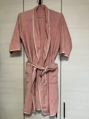 핫토만 목욕 가운 핑크 새상품급 S 사이즈