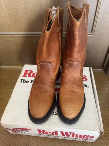 Red Wings 사이드 고어 부츠 브라운