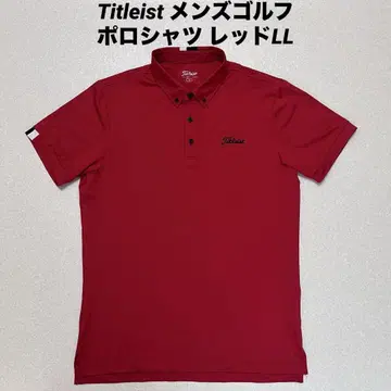 Titleist 남성용 골프 폴로 셔츠 레드 LL