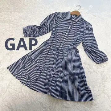 GAP 스트라이프 티어드 셔츠 원피스 M 사이즈