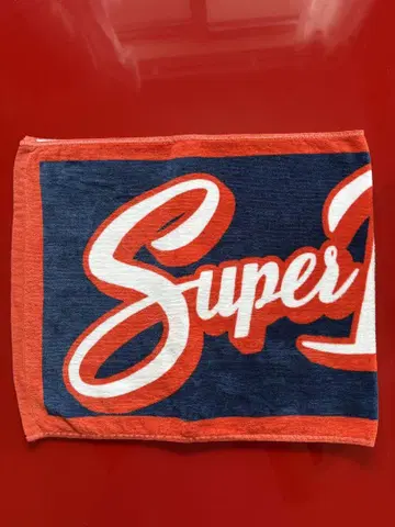 Super Beaver 타월 네이비/오렌지 레드