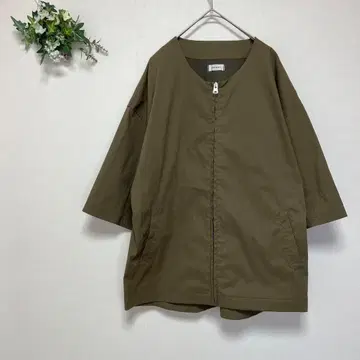브라우니 L 사이즈 자켓 지퍼 반팔 남성용