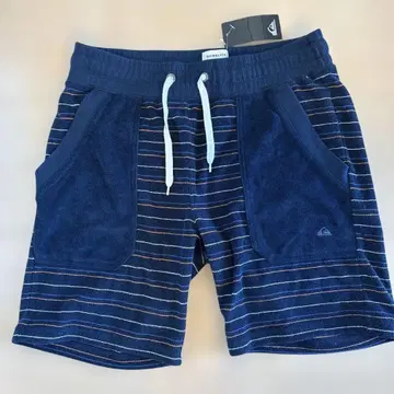 Quiksilver 네이비 스트라이프 숏 팬츠 M 사이즈