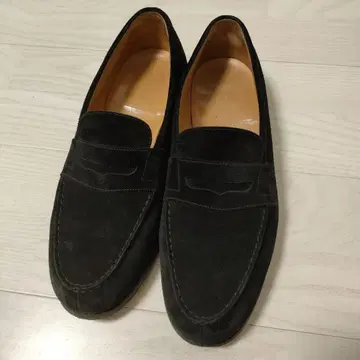 jmweston 블랙 스웨이드 로퍼