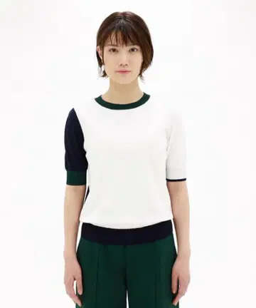 CAST: 캐스트 콜론 컬러 블록 썸머 니트