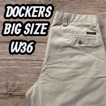 DOCKERS 와이드 실루엣 2턱 치노 팬츠 W36 L34