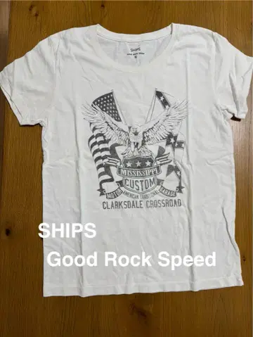 Good Rock Speed SHIPS 콜라보 티셔츠 화이트