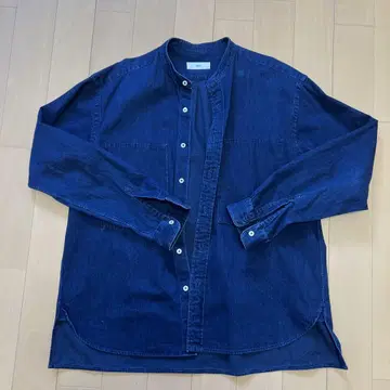 unfil 다크 블루 데님 셔츠 긴팔