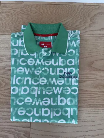 new balance 그린 로고 피케 셔츠