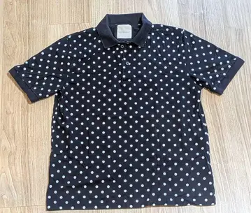 MACKINTOSH PHILOSOPHY 블랙 화이트 도트 피케 셔츠