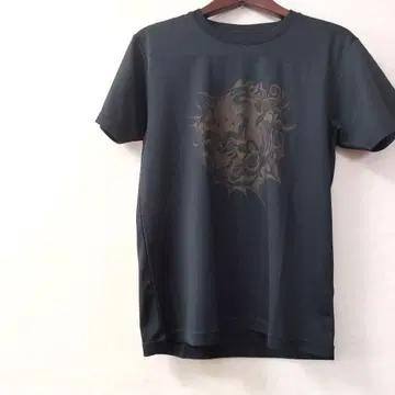 블랙 추상 무늬 T셔츠