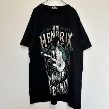 JIM HENDRIX 지미 헨드릭스 밴드 티셔츠 구제 의류 XL 블랙