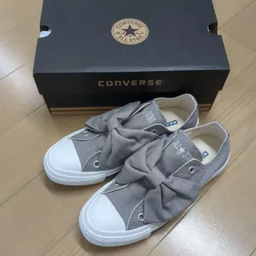 CONVERSE ALL STAR 그레이 리본 포함 스니커즈