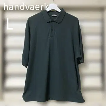 새상품급! handvaerk 핸드바크 피케 셔츠 L 그린 빅 실루엣