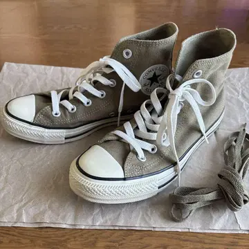 CONVERSE ALL STAR 하이컷 스니커즈 카키