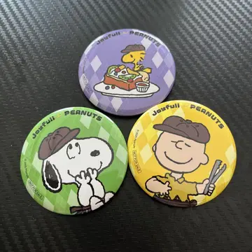 조이풀 스누피 콜라보 캔뱃지 우드스탁 peanuts
