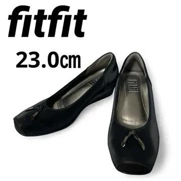 [ 컨디션 최상 ] fitfit 펌프스 플랫 발레쥬스 블랙 부드러움